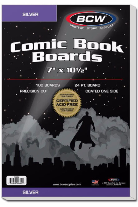 BCW Silver Comic Boards