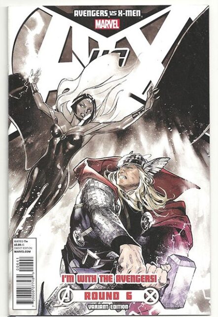 Avengers vs X-Men #6 I'm With The Avengers Variant