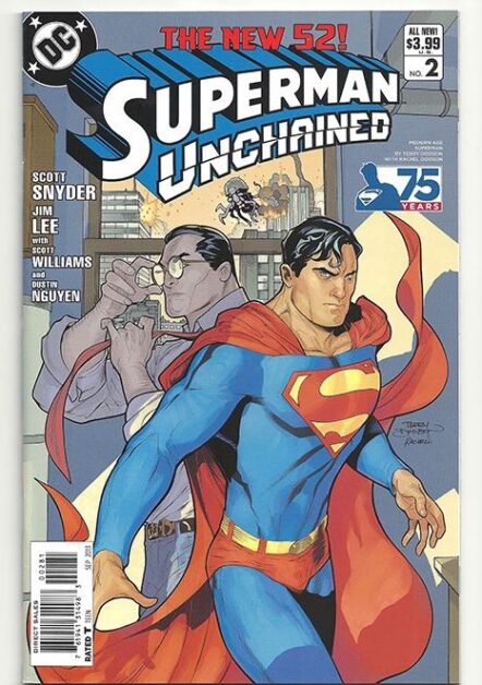 Superman Unchained #2 Terry Dodson & Rachel Dodson Modern Age Incentive Variant 1:25