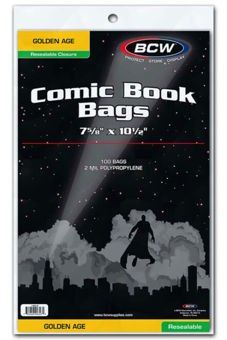 BCW Resealable Golden Comic Bags