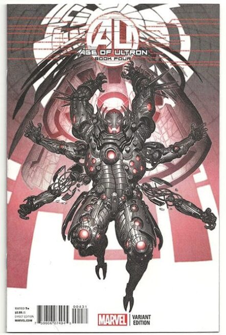 Age of Ultron #4 Rock-He Kim Ultron Incentive Variant 1:25