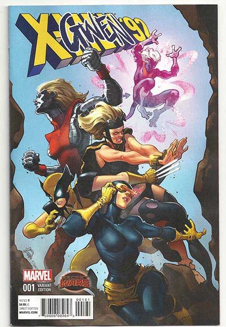 X-Men '92 1A Larraz Variant NM 2015 Stock Image 