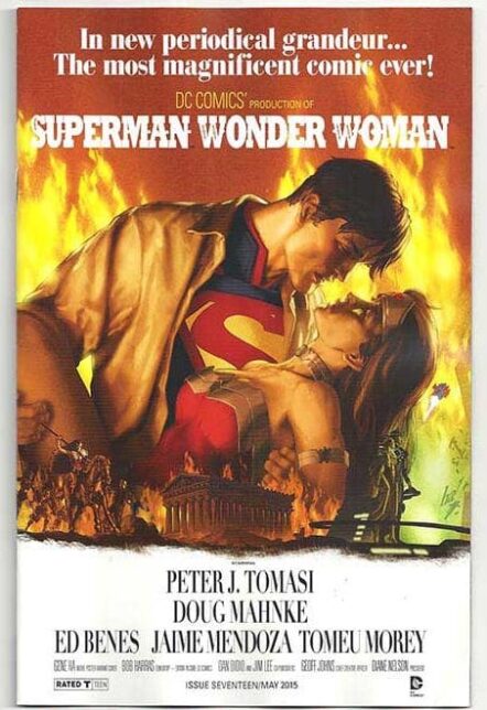 Superman / Wonder Woman #17 WB Movie Poster Variant