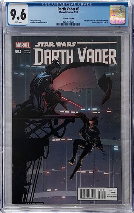 Star Wars: Darth Vader Vol 1 #3 Salvador Larroca Incentive Variant 1:25 CGC 9.6 NM