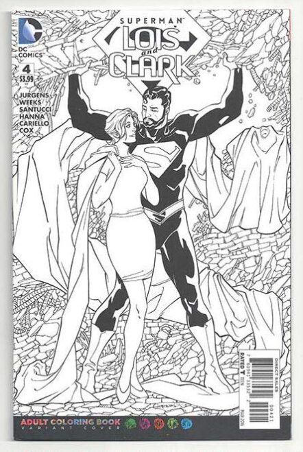 Superman: Lois And Clark #4 Adult Coloring Book Variant