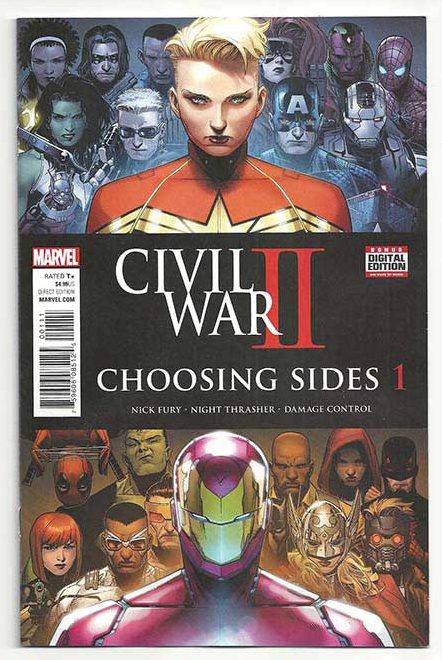 Civil War II Choosing Sides #1 Captain Marvel comic 1st Print 2016 unread NM 
