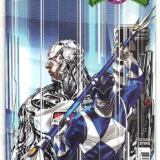 Justice League / Power Rangers #1 Dustin Nguyen Cyborg Blue Ranger Variant