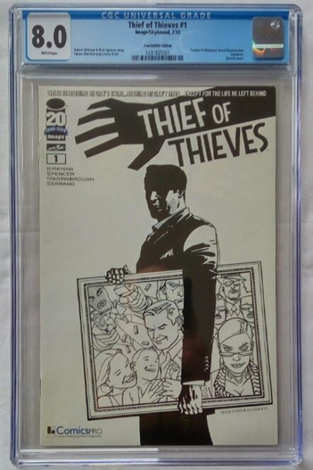 Thief of Thieves #1 ComicsPro Exclusive Sketch Variant CGC 8.0 VF