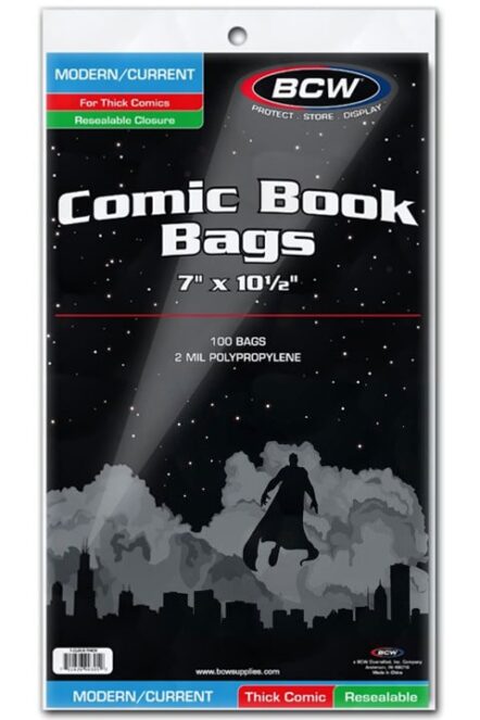 BCW Resealable Current / Modern Comic Bags - Thick