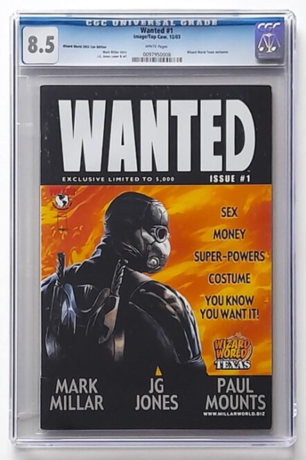 Wanted #1 Wizard World 2003 Texas Con Variant CGC 8.5 VF+