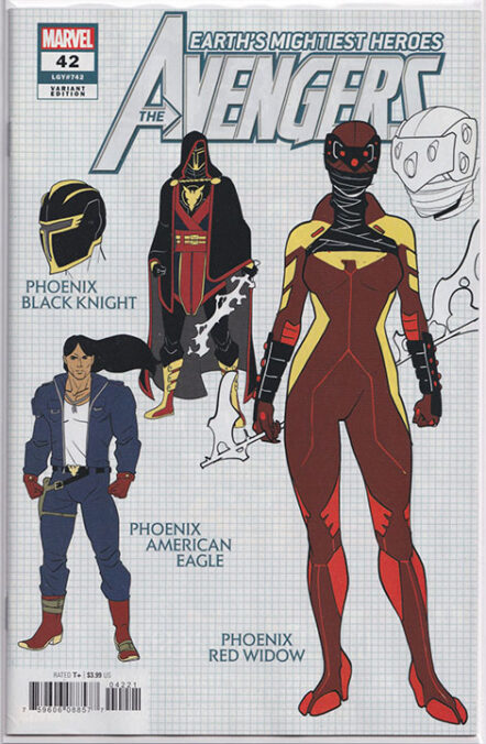 Avengers Vol 8 #42 Javier Garron Design Variant 1:10