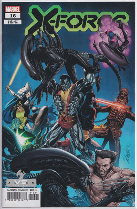 X-Force Vol 6 #16 Salvador Larroca Marvel vs Alien Variant
