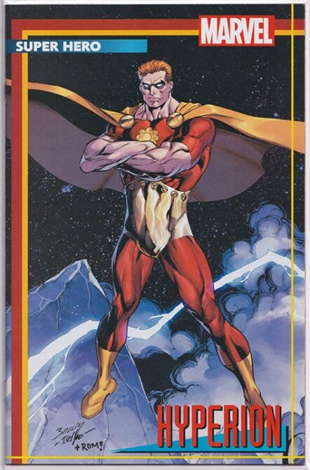 Heroes Reborn Vol 2 #2 Connecting Mark Bagley Hyperion Trading Card Variant