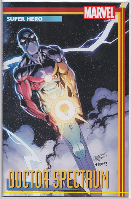 Heroes Reborn Vol 2 #4 Connecting Mark Bagley Doctor Spectrum Trading Card Variant