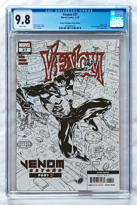Venom Vol 4 #27 2nd Print Ryan Stegman Incentive Sketch Variant 1:25 CGC 9.8 NM/M