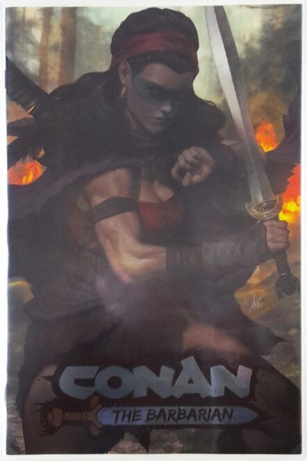 Conan The Barbarian Vol 5 #1 SDCC Exclusive Stanley Artgerm Lau Silver Foil Variant
