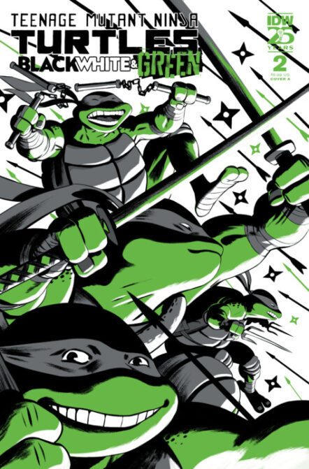 Teenage Mutant Ninja Turtles: Black, White, And Green #2 Cover A (Rodríguez) Pre-order