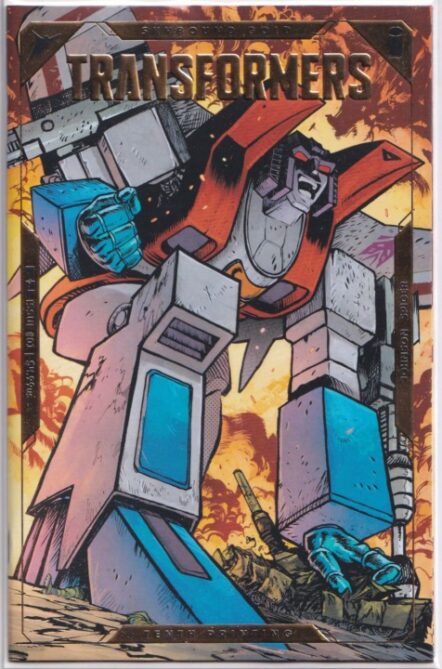 Transformers Vol 6 #1 10th Print Starscream Gold Foil Variant