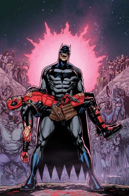 DC Marvel Batman Deadpool #1 (One Shot) Cover R Ryan Sook Crisis On Infinite Earths 7 Homage Card Stock Variant Pre-order