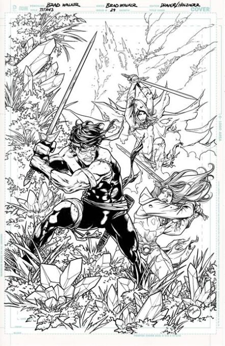 Titans #29 Cover B Brad Walker Card Stock Variant (DC K.O.) Pre-order