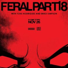 Feral #18 Cover B Tony Fleecs & Trish Forstner Movie Poster Homage Variant Pre-order