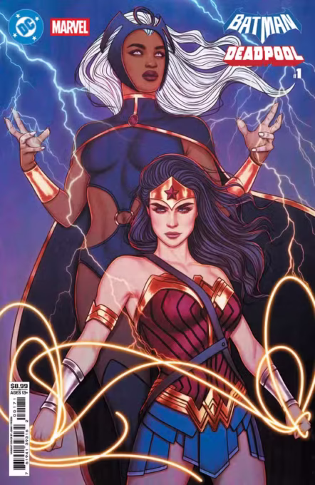 DC Marvel Batman Deadpool #1 (One Shot) Cover H Jenny Frison Wonder Woman Storm Card Stock Variant Pre-order