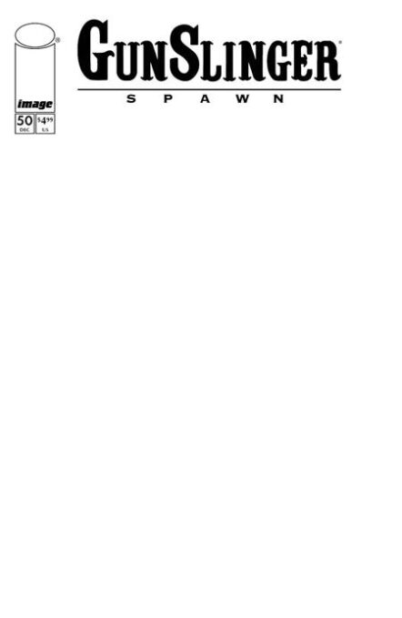 Gunslinger Spawn #50 Cover D Blank Sketch Variant Pre-order