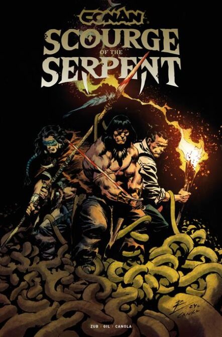 Conan The Barbarian Scourge Of The Serpent #4 (Of 4) Cover A Roberto De La Torre Pre-order
