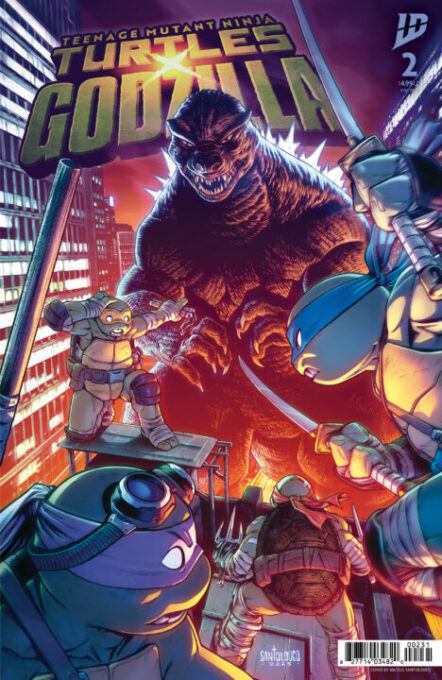 Teenage Mutant Ninja Turtles X Godzilla #2 Variant C (Santolouco) Pre-order